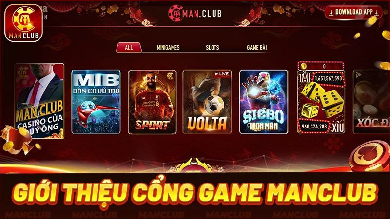 Giới thiệu tổng quan về cổng game đổi thưởng Manclub